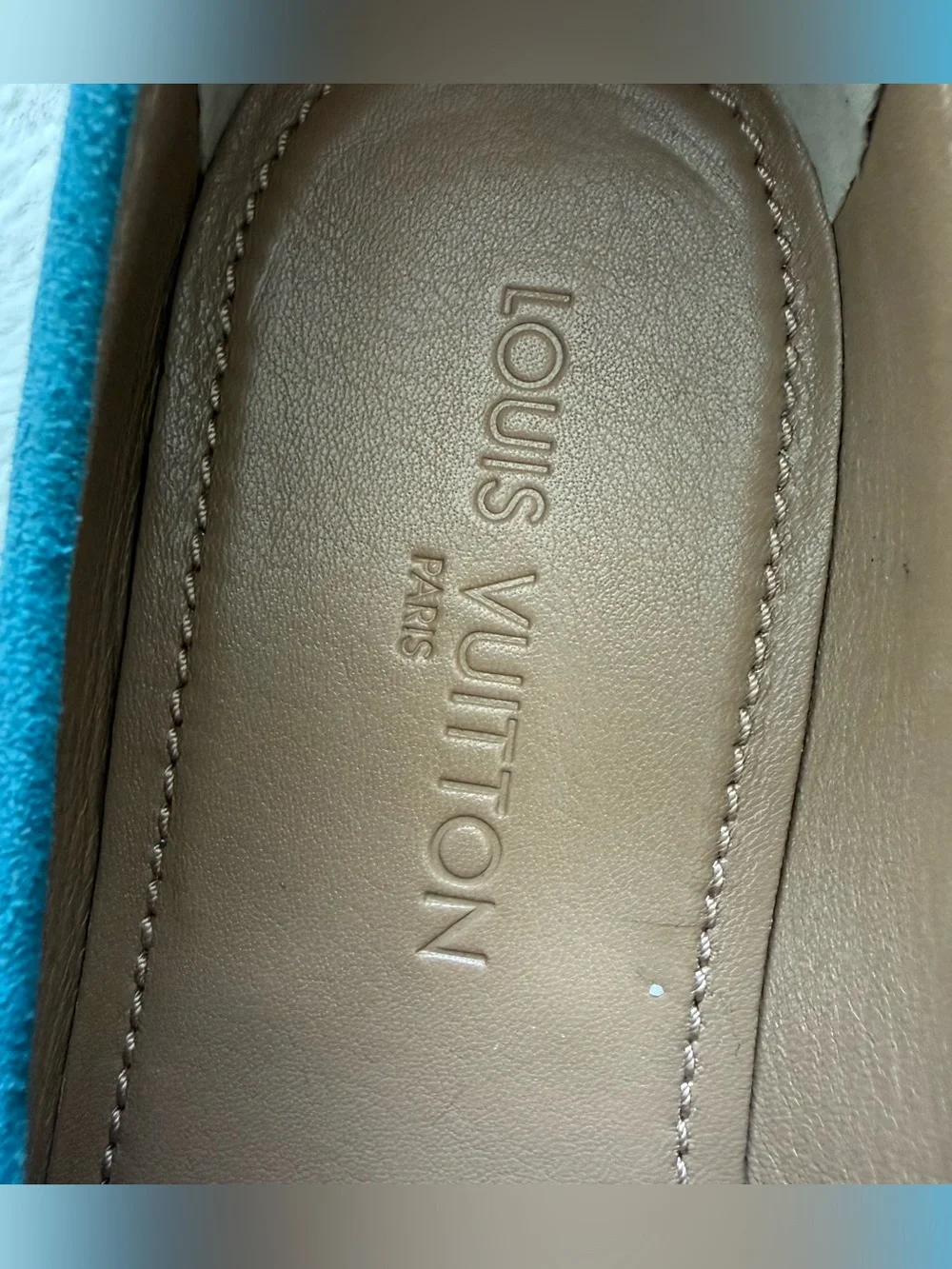 Louis Vuitton Lexington Logo LV Loafers Blue Suede 10 UK/ 11 US Authentic